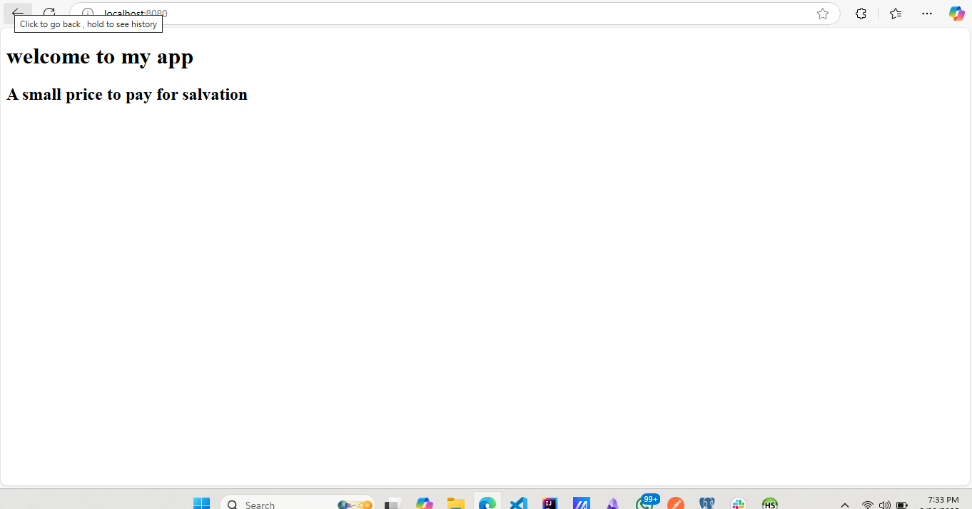 home page